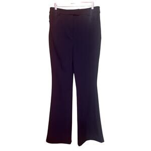 Boden High Waisted Flared Navy Blue Pants - Size 10 Long